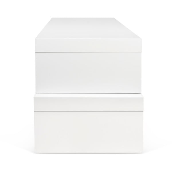 Varijabilni bijeli TV stolić TemaHome Cliff Walnut-image-2