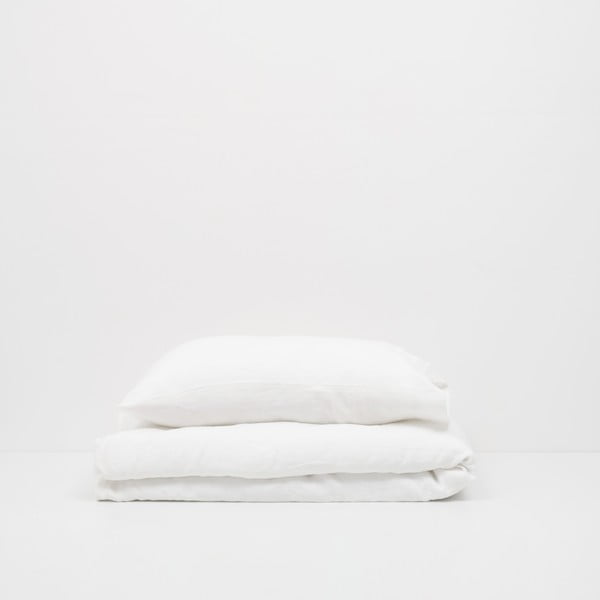 Dječja bijela lanena jastučnica Linen Tales Nature 40 x 60 cm-image-1