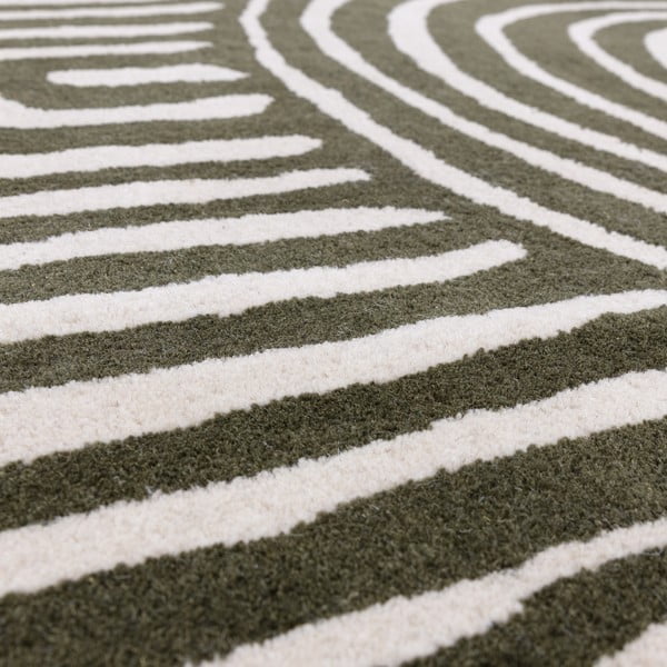 Zeleni ručno rađen vuneni tepih 120x170 cm Reef – Asiatic Carpets-image-3