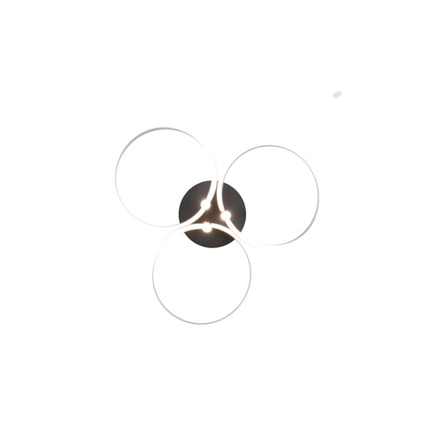 Crna/u srebrnoj boji LED stropna svjetiljka s mogućnosti zatamnjivanja Caruso – Trio-image-4