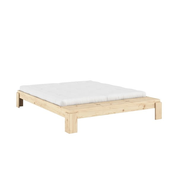 Bračni krevet od masivnog bora s podnicom 180x200 cm u prirodnoj boji Layers – Karup Design-image-3