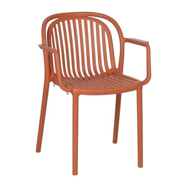 Plastična blagovaonska stolica boja terakote Alia – Ixia