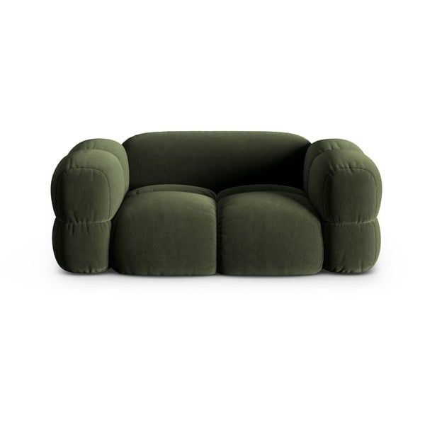 Zelena baršunasti sofa 180 cm Loretto – Cosmopolitan Design