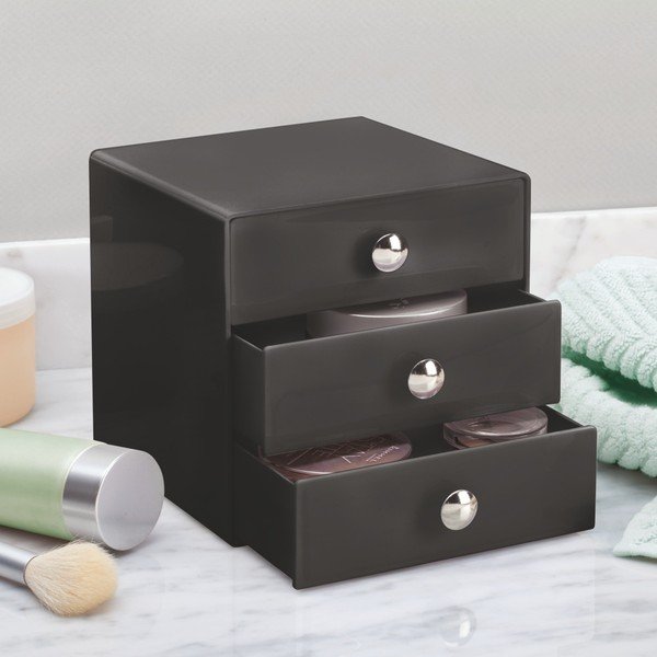Crni organizer s 3 ladice iDesign Drawer-image-1