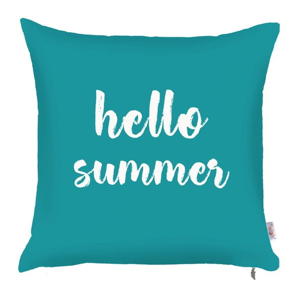 Plava jastučnica Mike &amp; Co NEW YORK Zdravo ljeto, 43 x 43 cm