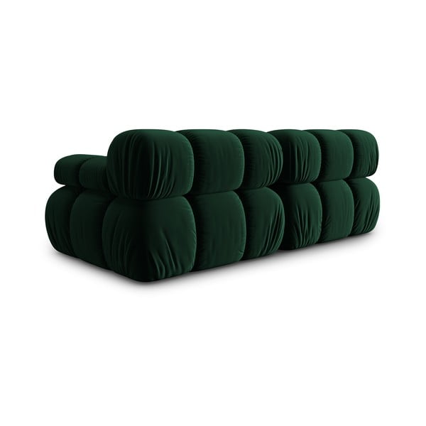 Zelena baršunasta sofa 188 cm Bellis – Micadoni Home-image-4