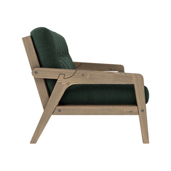 Zeleni samt kauč na razvlačenje 204 cm Grab - Karup Design-image-4