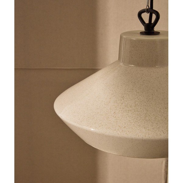 Bež viseća svjetiljka s keramičkim sjenilom ø 31 cm Portol – Kave Home-image-2