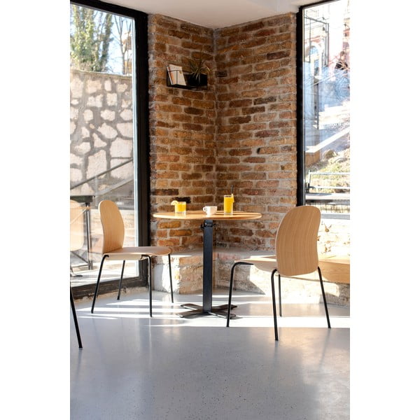 Sklopive blagovaonske stolice u setu 2 kom u dekoru hrasta u prirodnoj boji Book – Gazzda-image-2