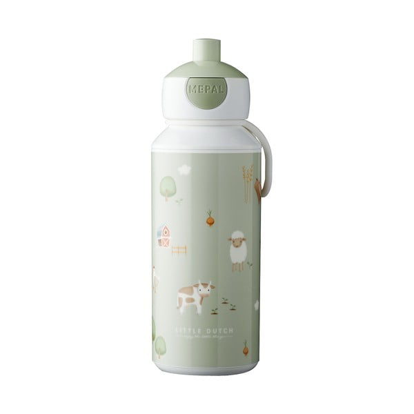 Svijetlo zelena dječja boca 400 ml Little farm – Mepal