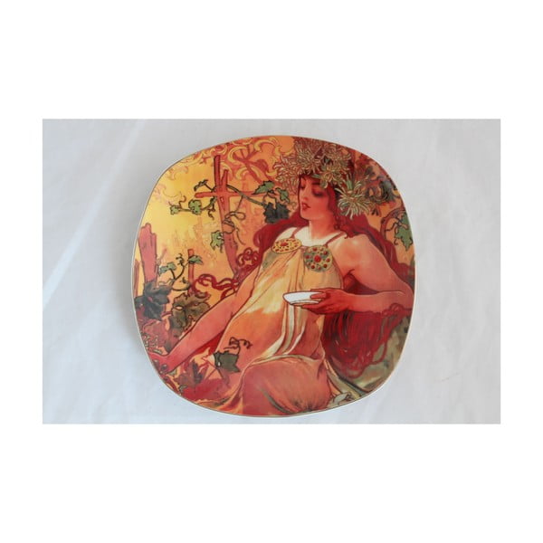 Alfons Mucha - set od 6 jesenskih desertnih tanjura-image-1