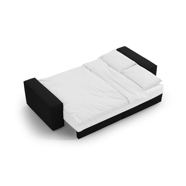 Crna sklopiva sofa 247 cm Jodie – Micadoni Home-image-4