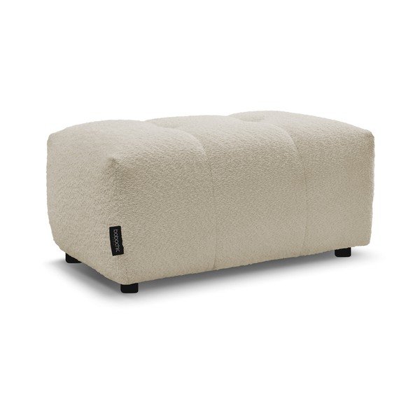 Bež tabure od bouclé tkanine Roxelane – Bobochic Paris-image-3