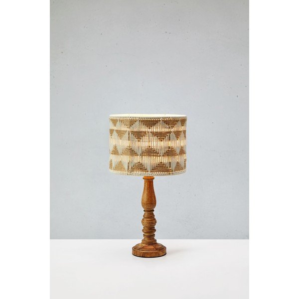 Smeđa/u prirodnoj boji stolna lampa s tekstilnim sjenilom/sa sjenilom od jute (visina 45 cm) Ano – Markslöjd-image-3