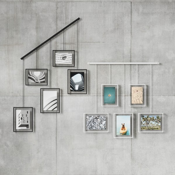 Bijeli metalni viseći okviri u setu 5 kom 66x69 cm Exhibit – Umbra-image-3