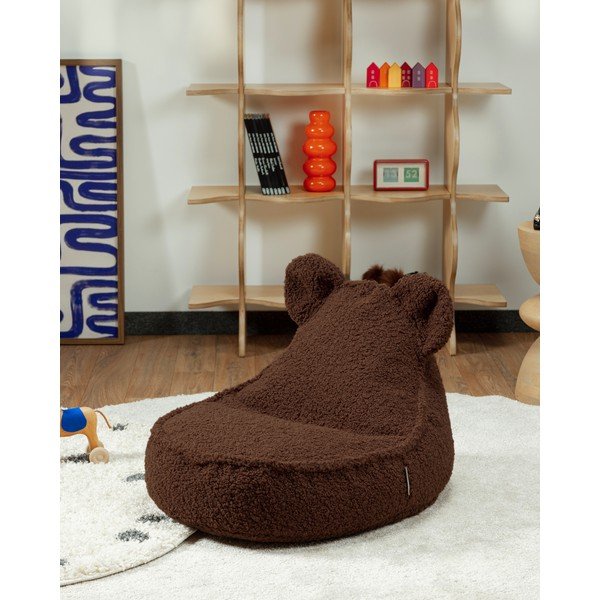 Tamno smeđa vreća za bebe od bouclé tkanine Warm Hazel – Wigiwama-image-3