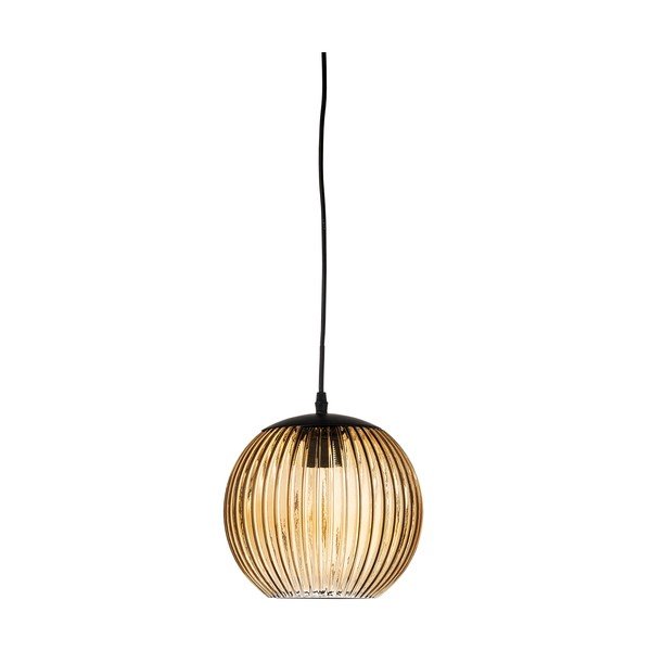 Smeđa staklena LED viseća svjetiljka ø 23 cm Sybia – Bloomingville