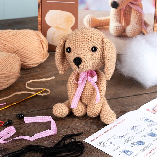 Kreativna igračka DIY Crochet Puppy – Rex London-image-1