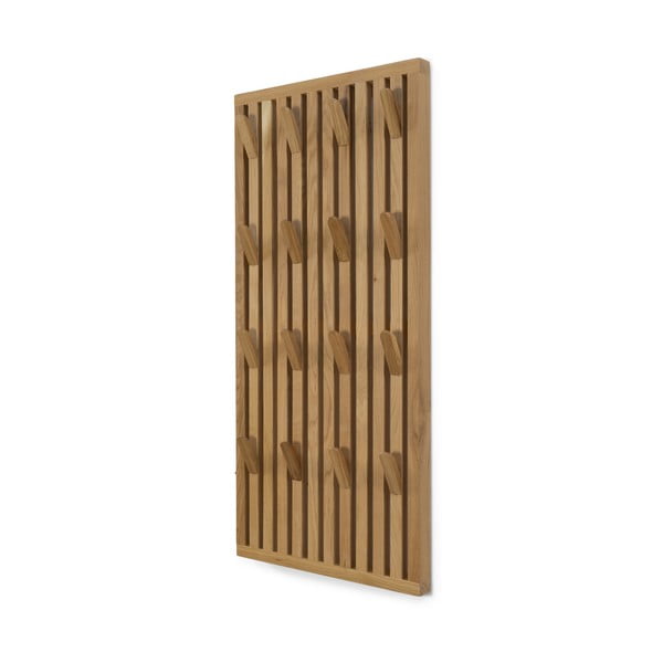 Ploča za vješanje garderobe od punog hrasta u prirodnoj boji 46x100x8 cm Parco – Spinder Design-image-2
