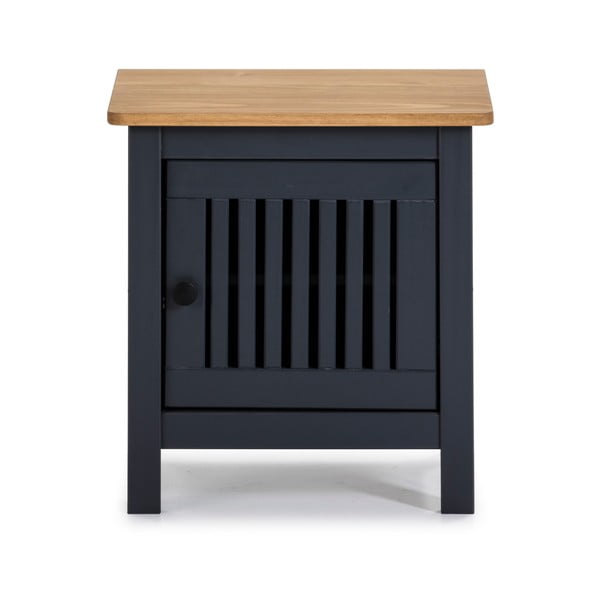 Sivi drveni noćni ormarić Marckeric Bruna-image-2