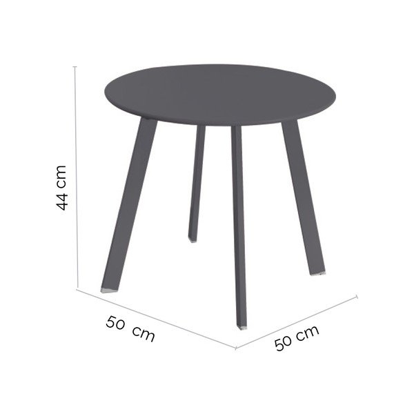 Metalni okrugli vrtni stolić ø 50 cm Marzia - LDK Garden-image-2