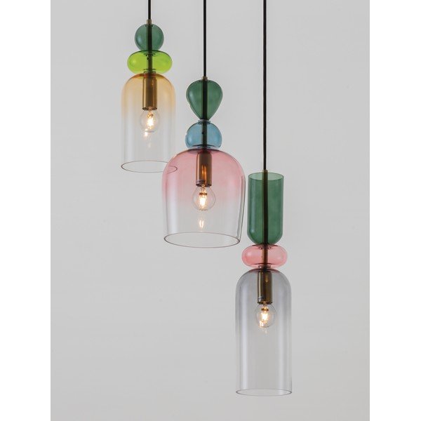 Staklena viseća svjetiljka u zlatnoj boji ø 42 cm Murano – Nova Luce-image-1