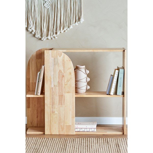 Biblioteka od masivnog kaučuka u prirodnoj boji 85x70 cm Alec – Bloomingville-image-4