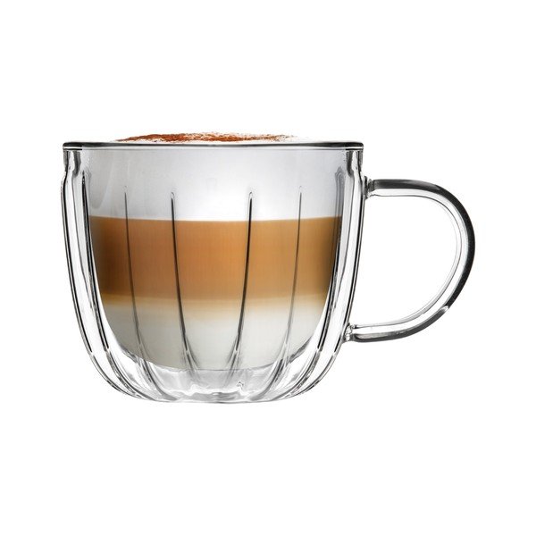 Staklene šalice u setu 2 kom za cappuccino 350 ml Tulip – Vialli Design-image-4
