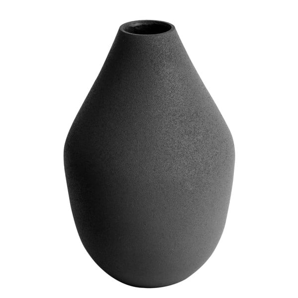 Crna vaza PT LIVING Nimble Cone, visina 14 cm