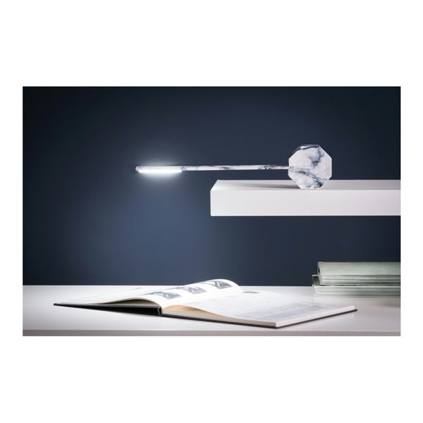 Siva LED stolna lampa (visina 38 cm) Octagon One – Gingko-image-3