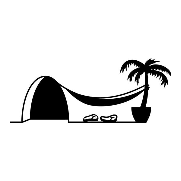 Zidna naljepnica Ambiance Mouse Hole Hamac and Palm-image-1