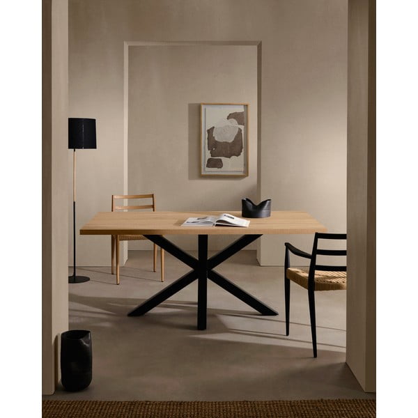 Blagovaonski stol u dekoru hrastovog drveta Kave Home, 200 x 100 cm-image-2