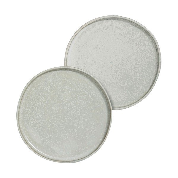 Bijeli kameni tanjuri u setu 2 kom ø 20 cm Sand Grain – Mette Ditmer Denmark-image-2