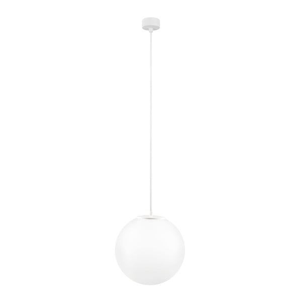Bijela stropna svjetiljka s bijelim kabelom Sotto Luce Tsuri, ∅ 30 cm