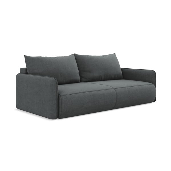 Siva sklopiva/s prostorom za odlaganje sofa 216 cm Nanea – Makamii-image-2