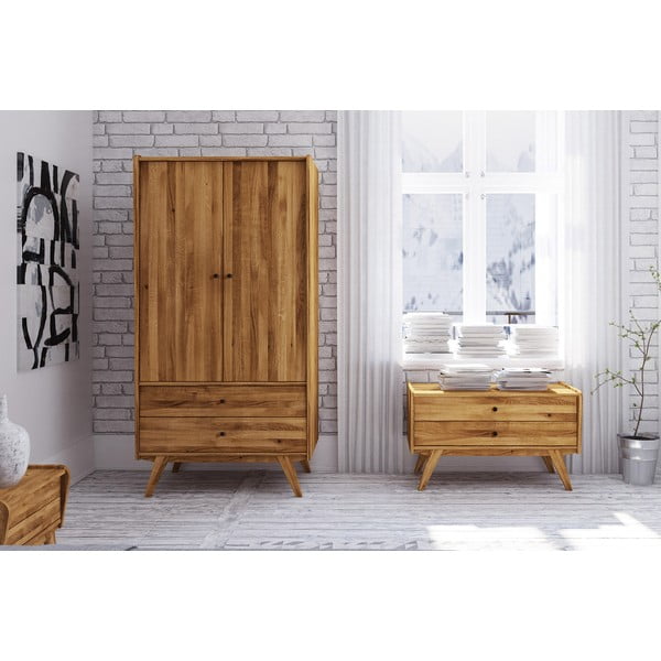 Ormar od hrastovine 100x200 cm Retro - The Beds-image-4