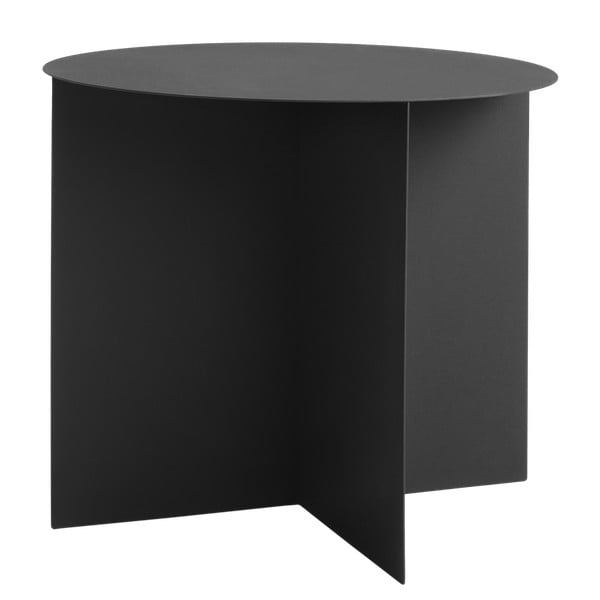 Crni pomoćni stolić Custom Form Oli, ⌀ 50 cm