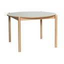 Okrugao blagovaonski stol od punog hrasta ø 115 cm Oblique – Hübsch