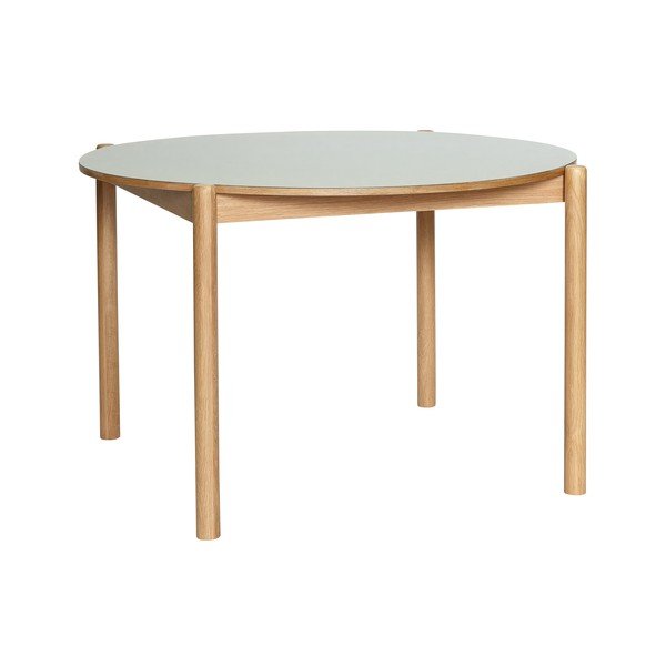 Okrugao blagovaonski stol od punog hrasta ø 115 cm Oblique – Hübsch