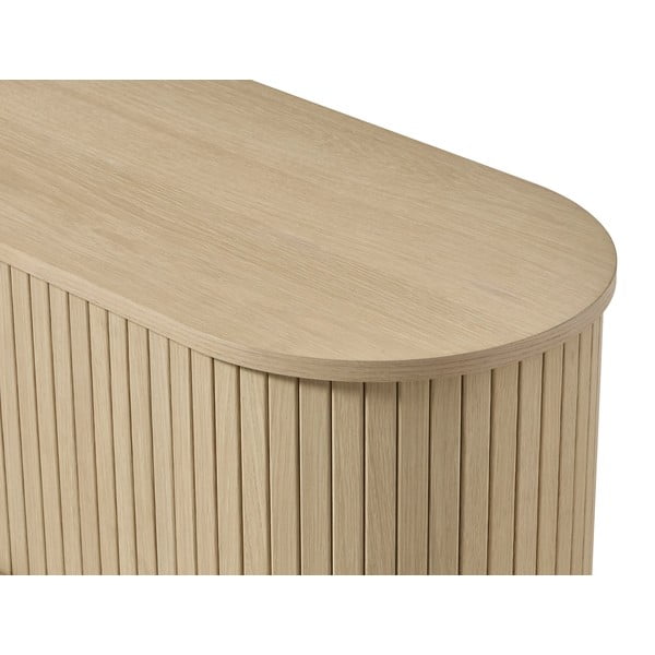 TV komoda u dekoru hrasta u prirodnoj boji 180x56x40 cm Meta – Unique Furniture-image-3