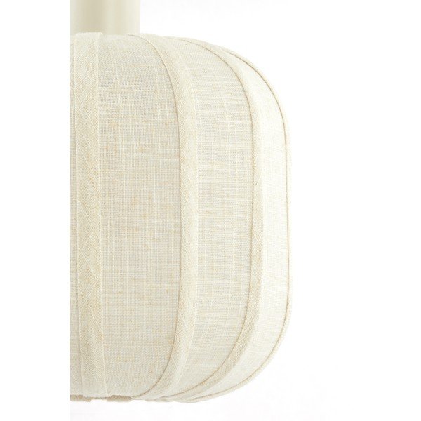 Krem viseća svjetiljka s tekstilnim sjenilom ø 50 cm Tufia – Light & Living-image-4
