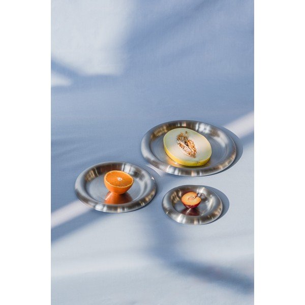 Tanjuri u setu 2 kom od nehrđajućeg čelika u srebrnoj boji ø 28 cm Roto – noo.ma-image-3