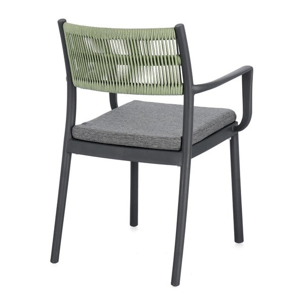 Sive plastične vrtne stolice u setu 4 kom Alvin   – Bizzotto-image-4