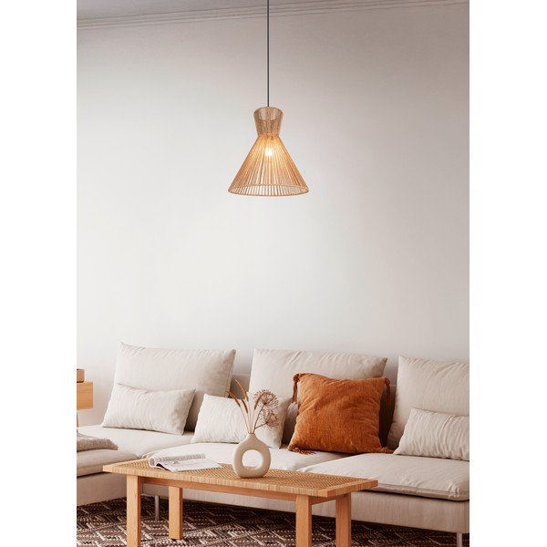 Metalna viseća svjetiljka u prirodnoj boji sa sjenilom od papirne špage ø 35 cm Rosalie – Reality-image-1