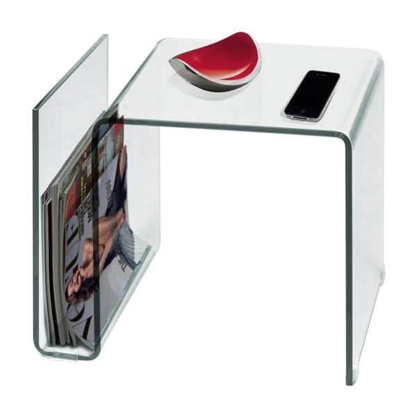 Promjenjivi stakleni stolić s stalkom za časopis Evergreen House-image-3