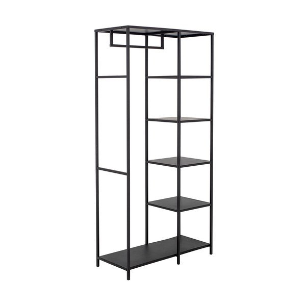Crni metalni stalak za odjeću 90x183x40 cm Valde – Bloomingville-image-3