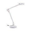 Bijela LED stolna lampa sa savitljivom konstrukcijom (visina 90 cm) Amsterdam – Trio