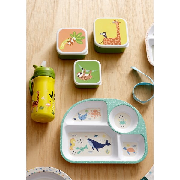 Bijeli dječji tanjur 27x21 cm Ocean - Ladelle-image-1