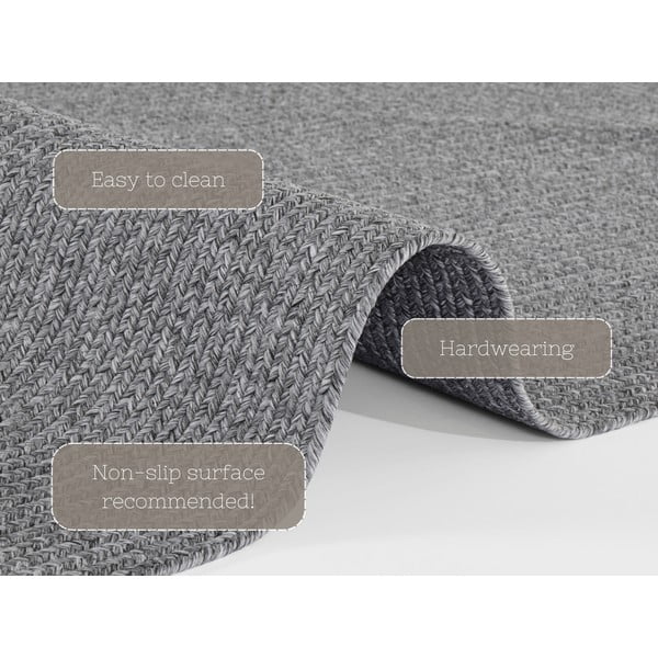 Sivi vanjski tepih 200x80 cm - NORTHRUGS-image-4