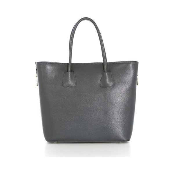 Kožna torbica Saffiano Grigio-image-4